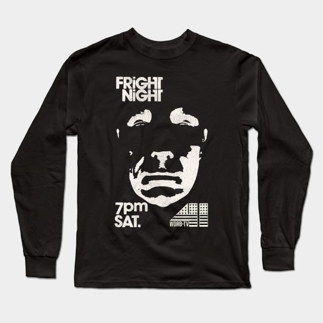 Fright Night Long Sleeve T-Shirt by darklordpug